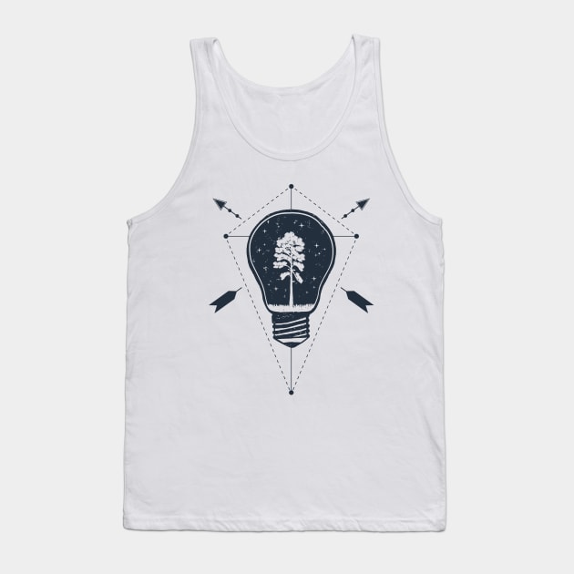 Idea. Geometric Style Tank Top by SlothAstronaut